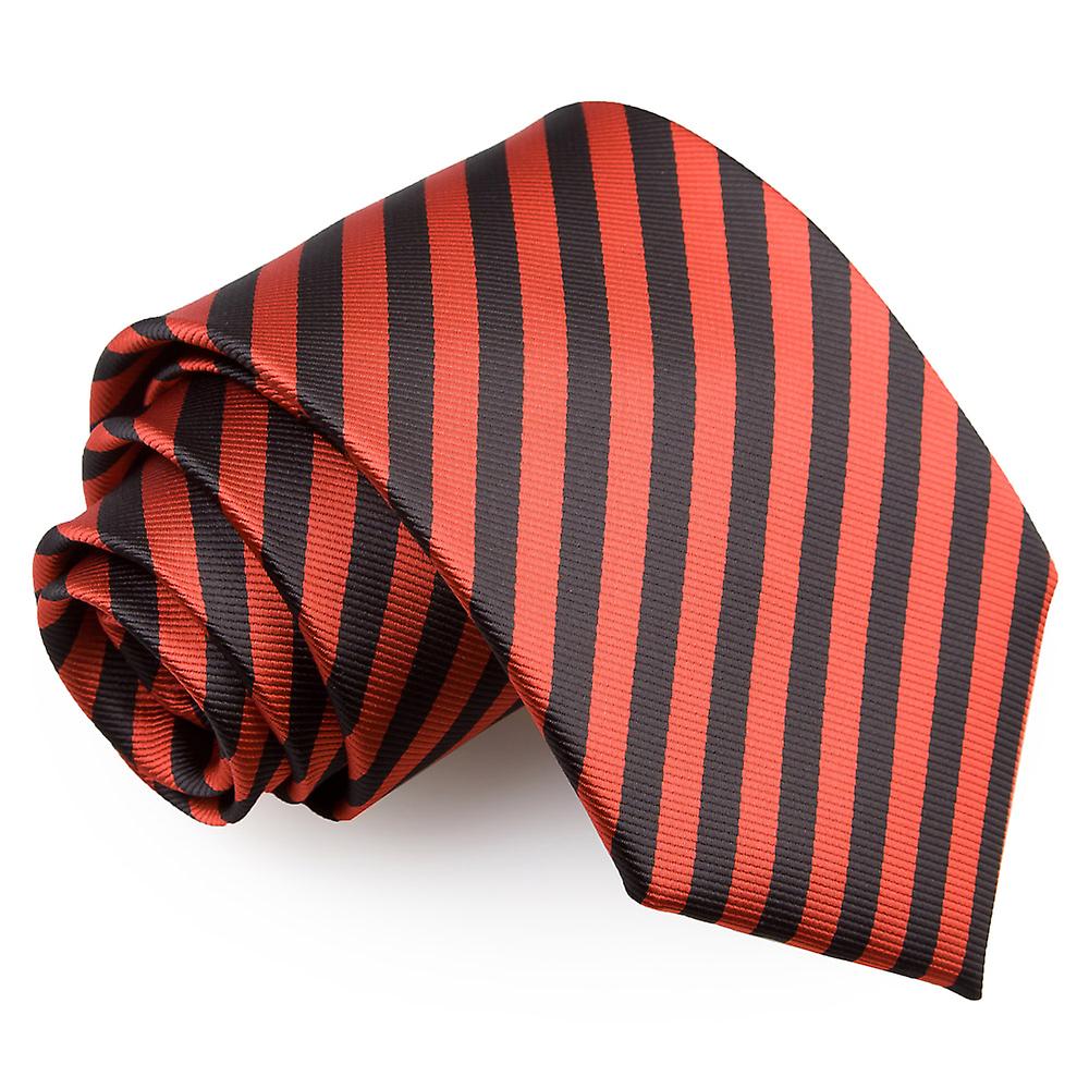Black and Red Thin Stripe Tie