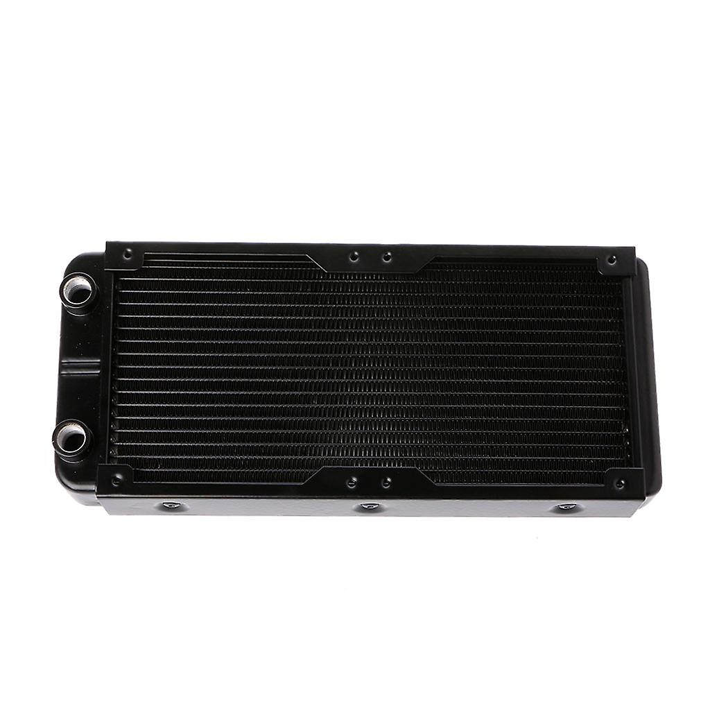 Aluminum Computer Radiator Water Cooling Cooler 2 Fans 240mm For CPU Heatsink