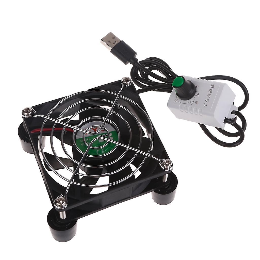 USB Fan with Integrated Mesh Pad -8cm 12cm 24cm 3500RPM for Usb Router Tv Box