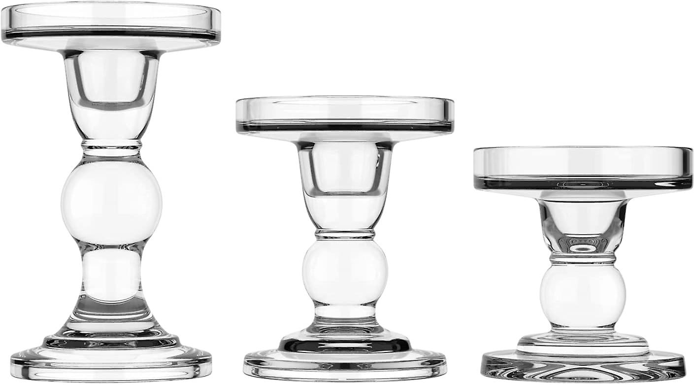 Clear Elegant Durable Pillar Candle Stand