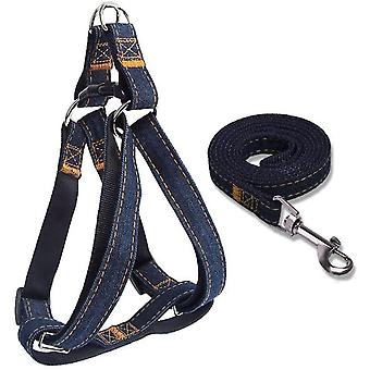 Dog Padded Adjustable Safety Harness And Leash Set No Pull Easy Wal...