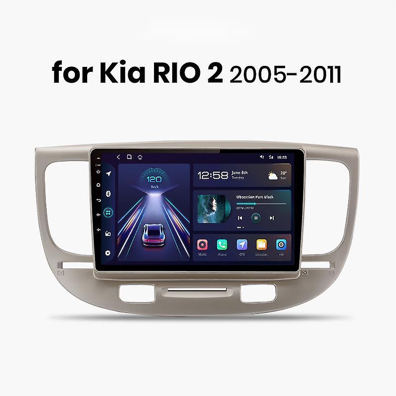 Carplay Android Auto Car Radio For Kia RIO 2 2005 - 2011 Multimedia GPS autoradio 4G WIFI DSP