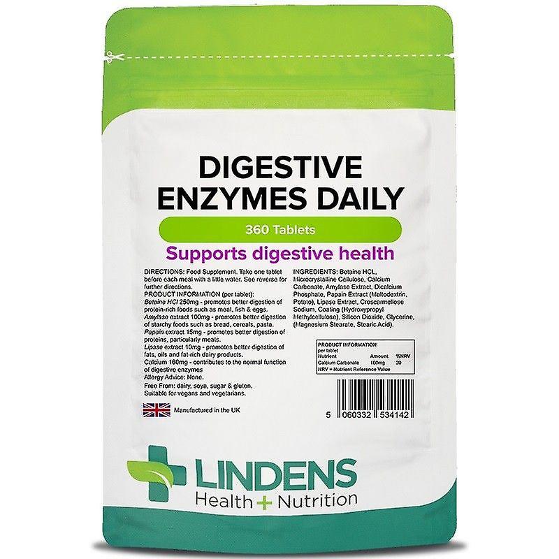 Lindens Digestive Enzymes Daily Tablets 360 (4142)