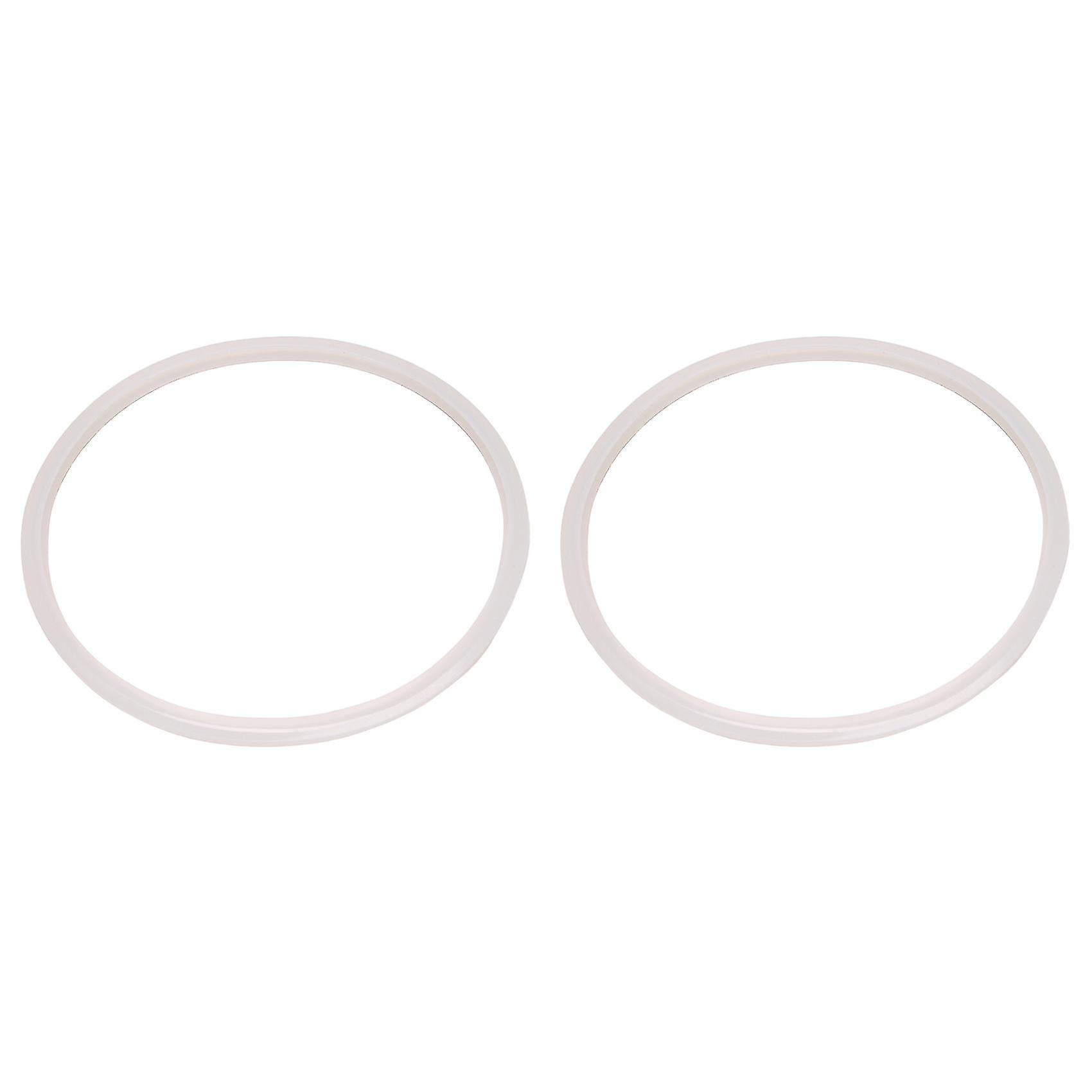 Silikonpackningstätningsring för tryckkokare 22 cm innerdiameter, 2 stycken, transparent