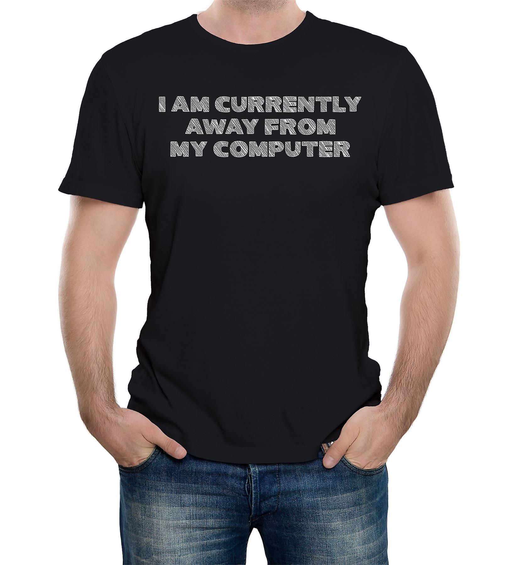Reality Glitch I Am Currently Away From My Computer Mens T-shirt