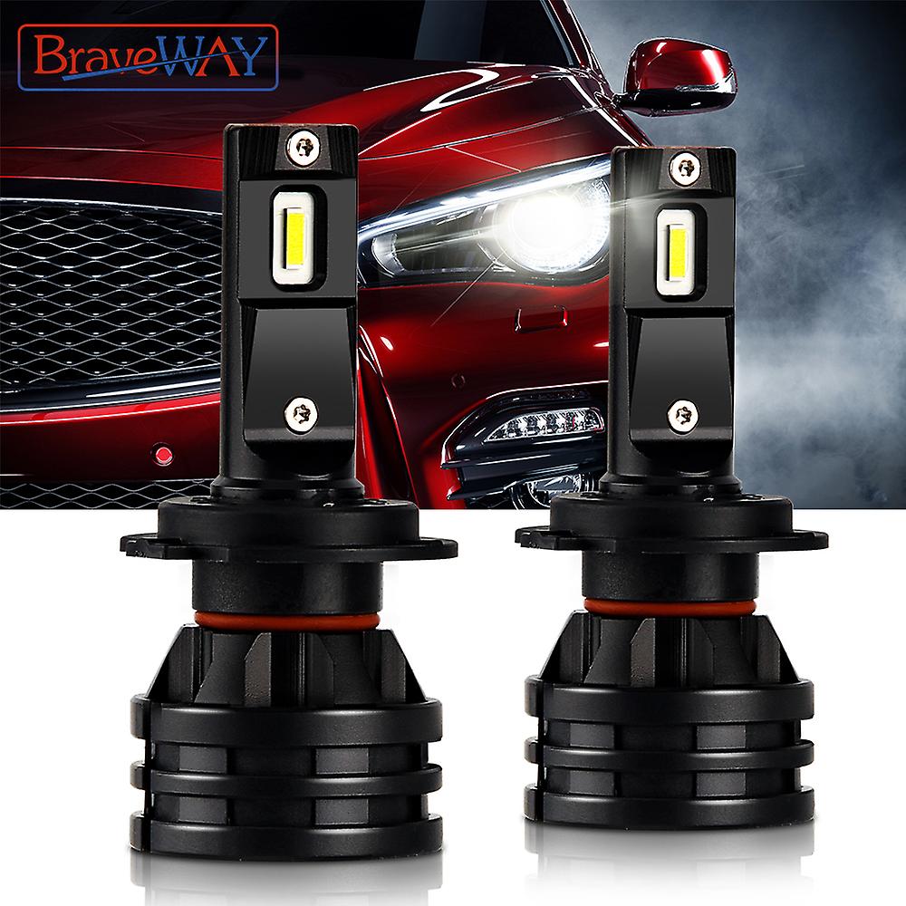 -braveway Car Lights H4 Led H7 16000lm H1 H3 H8 H11 Led Atuo Lamp For Car Headlight Bulb Hb3 Hb4 9005 9006 Turbo Led Bulbs 12v