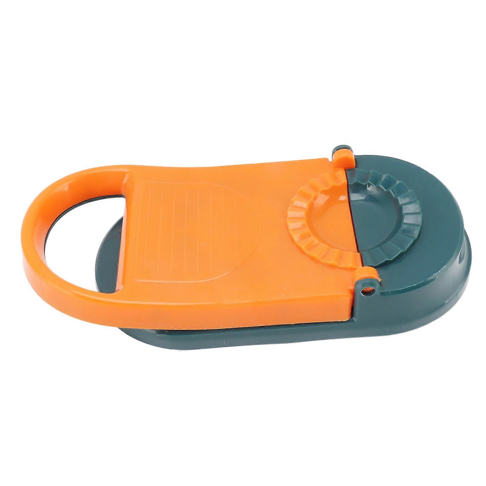 2 in 1 Manual Dumpling Maker Kitchen Dumpling Making Tool Household Multifunctional Dumpling Mold Orange 