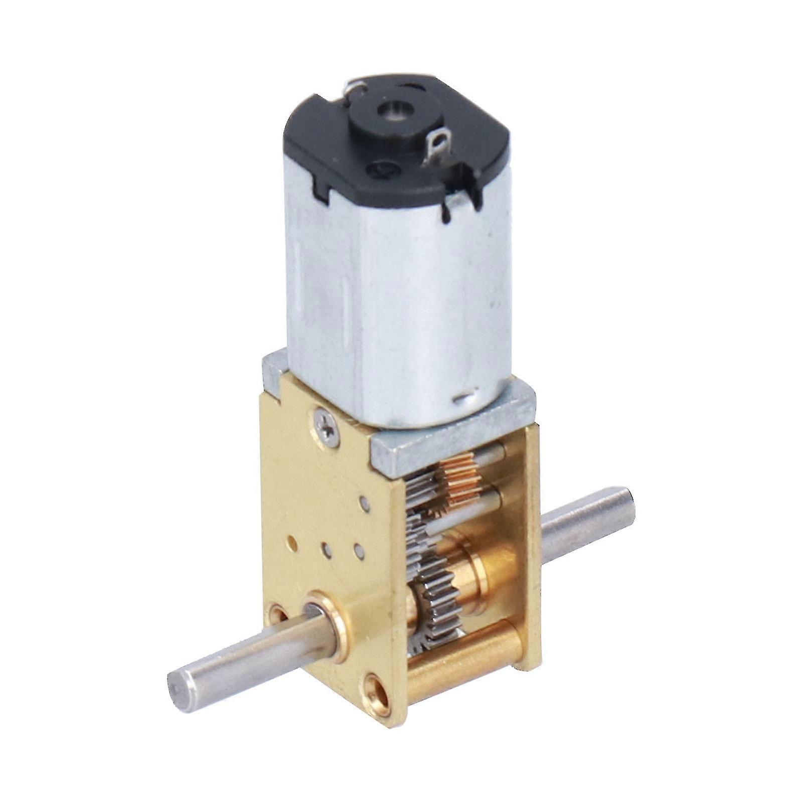 Rankomu MiniDC Metal Motor Metal Gearbox Motor, JGYN20 DC Speed Reduction Motor, High Torsion Mini Worm Gear Motor for DIY Robot Toys, 381RPM