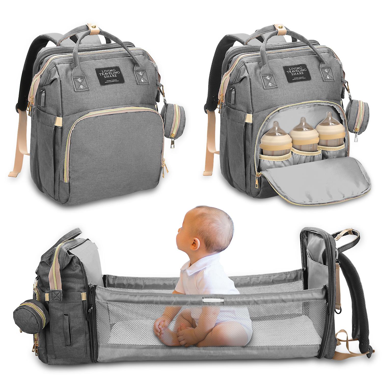 New Mummy Bag Multifunctional Large Capacity Folding Crib Mummy Bag