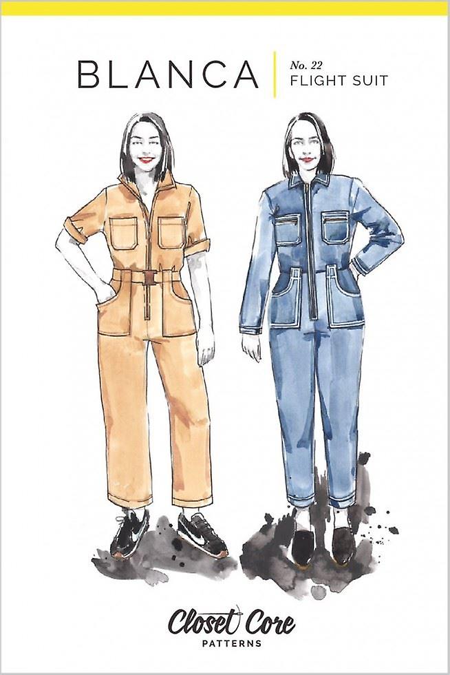 Closet Core Patterns Paper Sewing Pattern Blanca Flight Suit