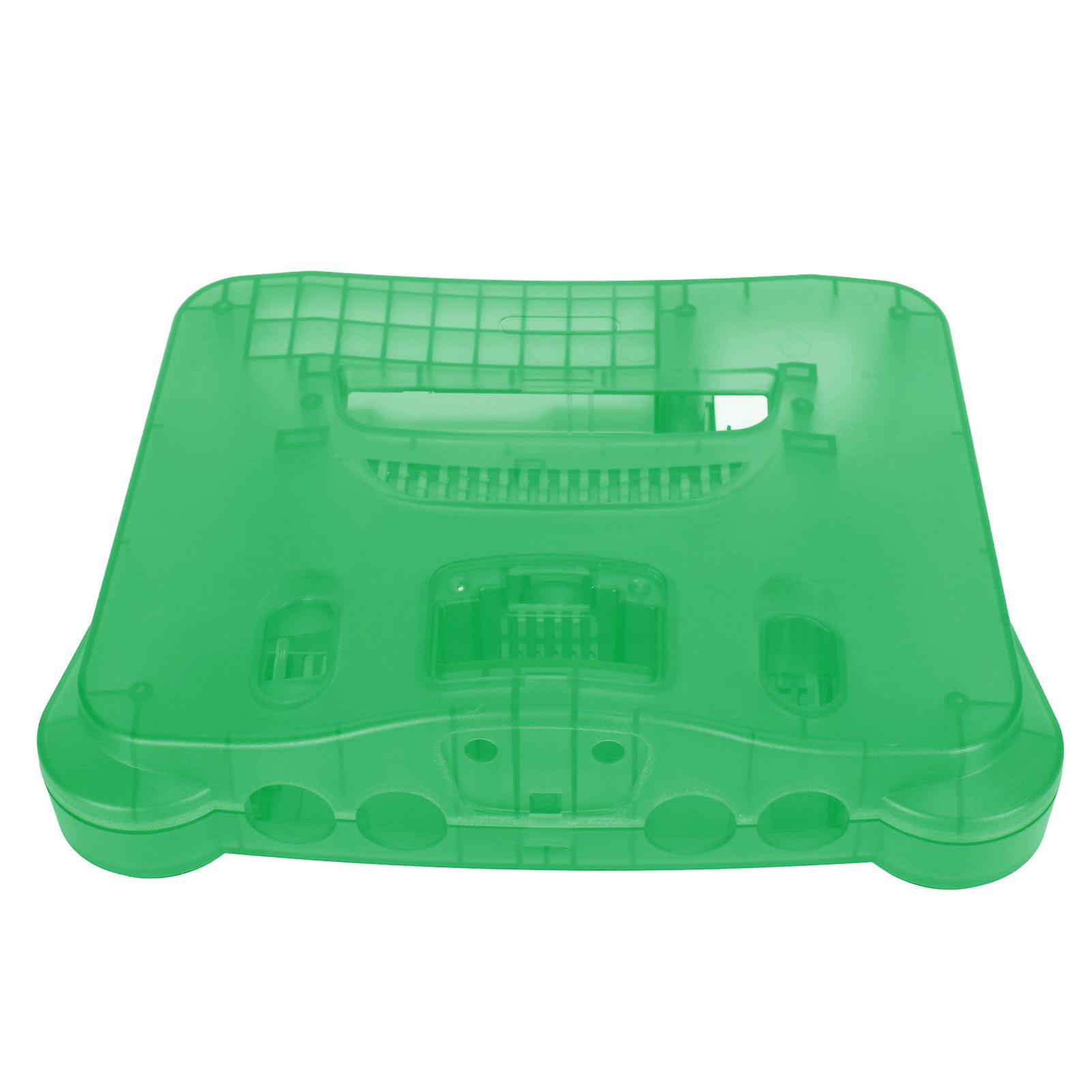 Retro Video Game Console Translucent Case Professional Dustproof Thickened Game Console Protective Shell for N64 Console Translucent Cyan