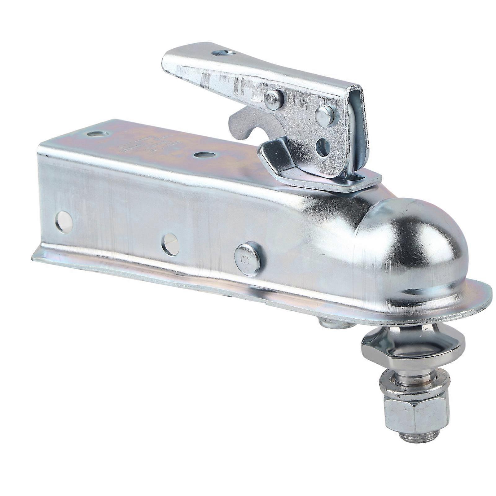 2.36" Straight Tongue Trailer Hitch 2000 lb Load Easy Lock with 1 7/8" Ball for RV Boat