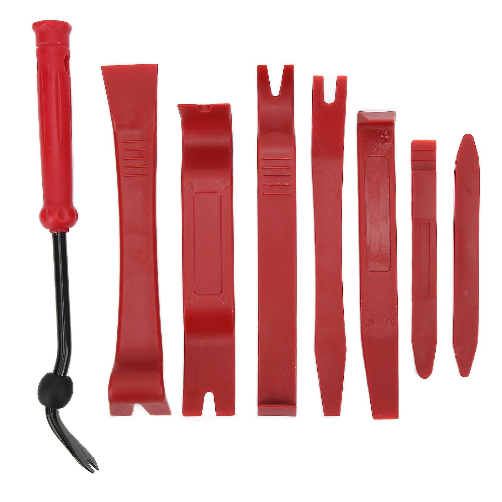 8pcs Dash Remover Tool Set Panel Decoration Dashboard Removal Maintenance Repair KitRed