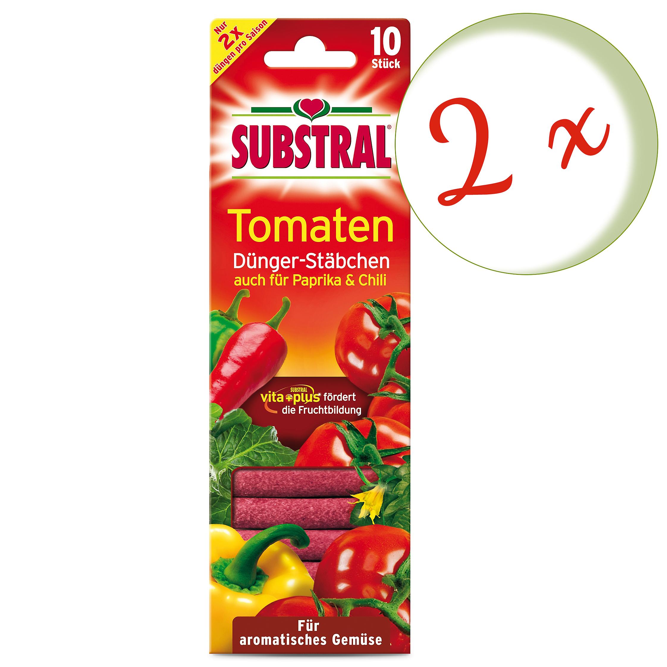2 x SUBSTRAL® tomato fertiliser sticks, 10 pieces