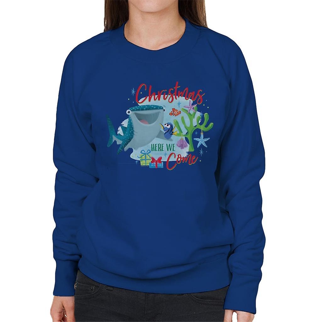 Disney Finding Dory Christmas Here We Come Women's Sweatshirt
