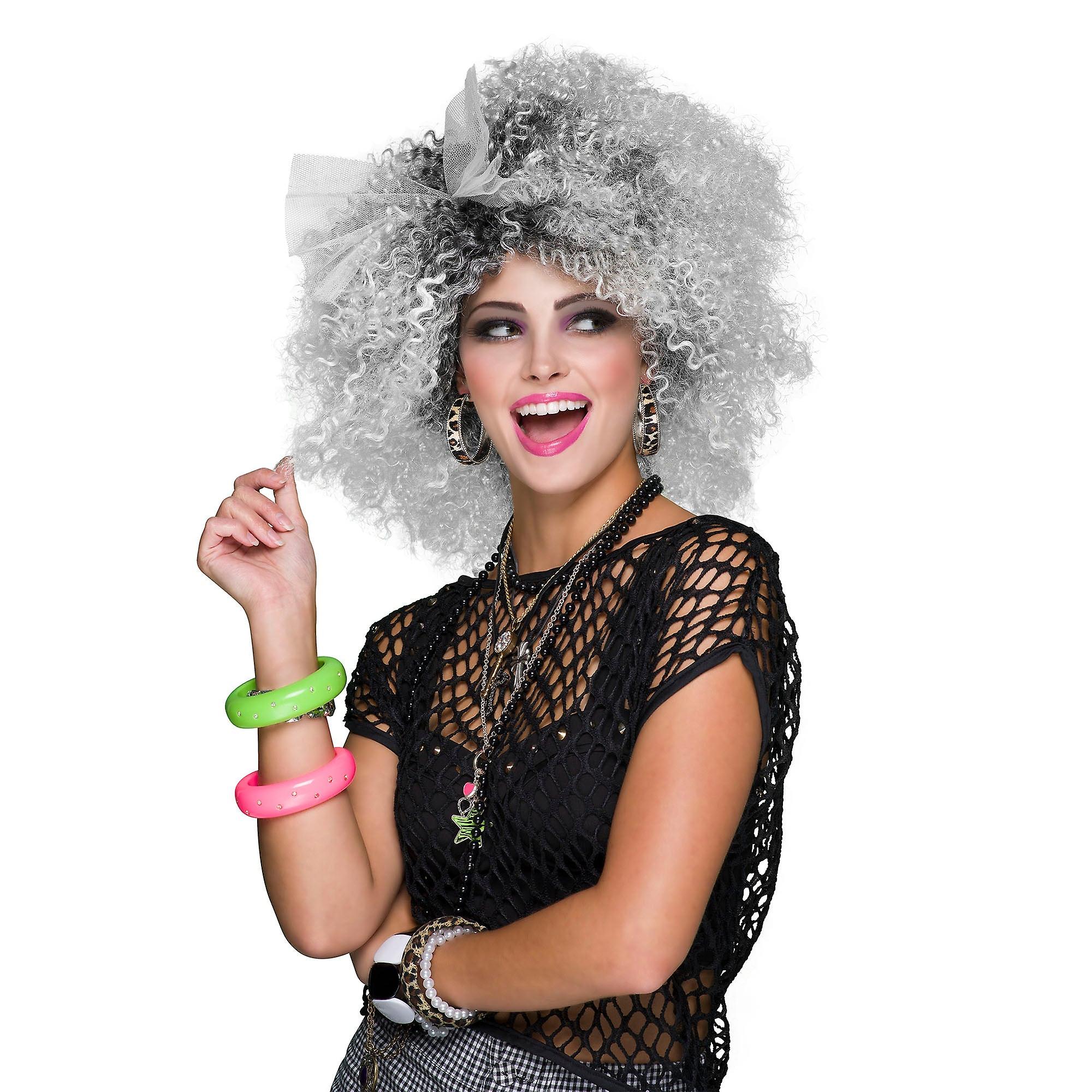 80S Pop Icon Twotone Wig Bw967