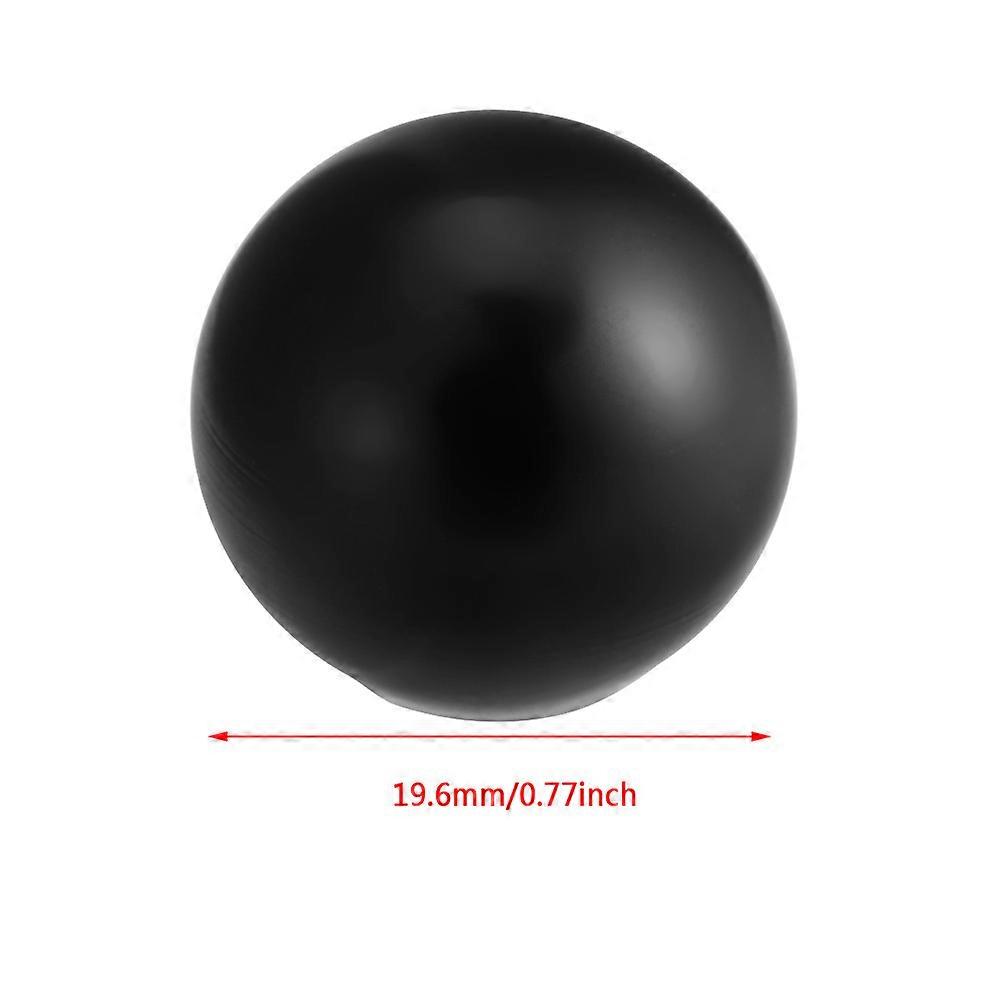 10 Pcs Universal Round Plastic Handles for Lathe Machine and Tractor (Black AM6 x 20)