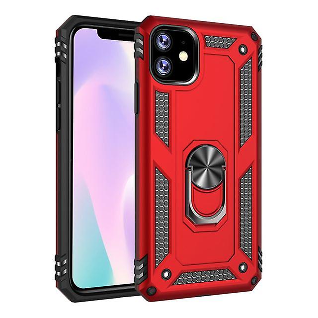 Soft Shockproof Case with Ring Holder for Apple iPhone 11 6.1 ''- Red