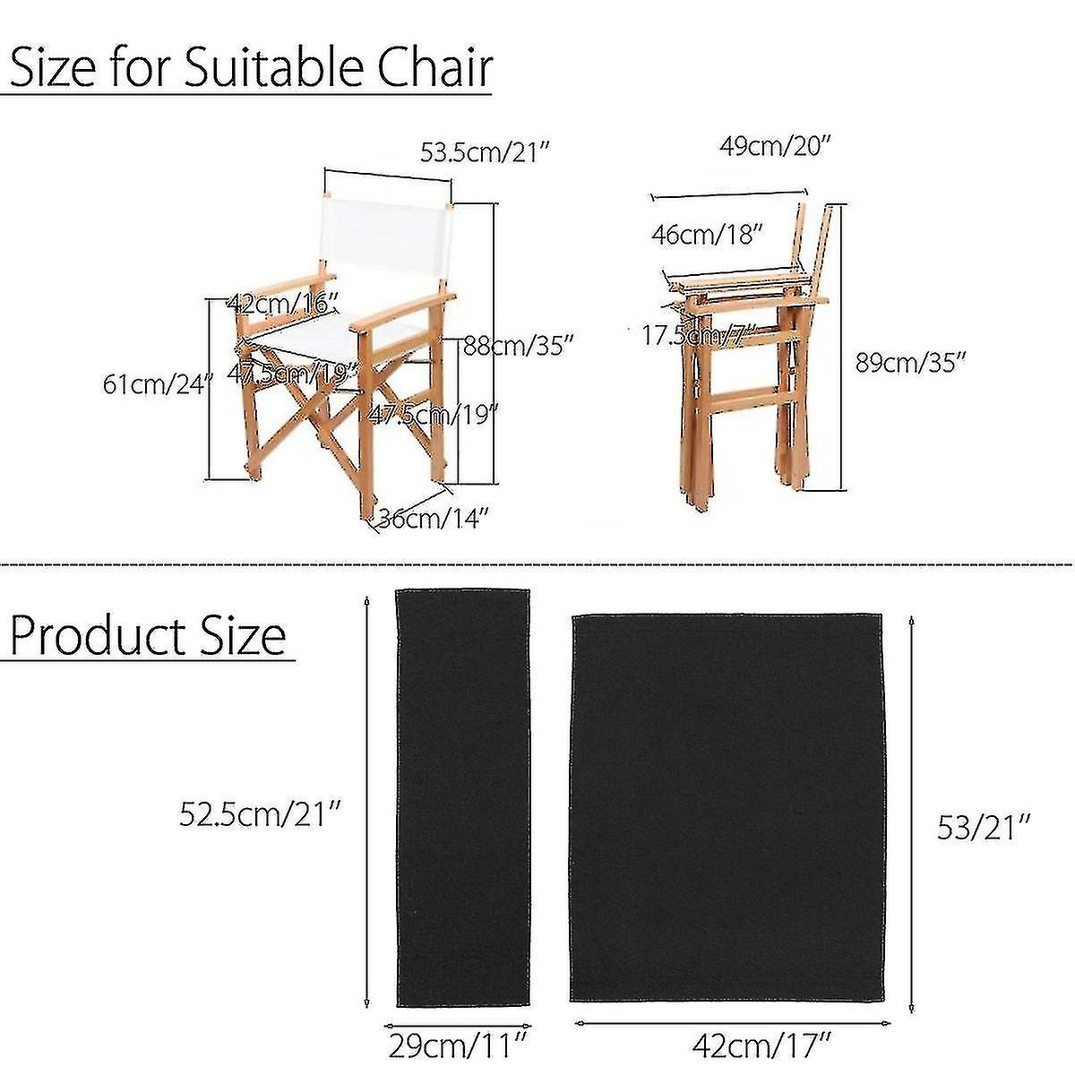 Director's chair replacement canvas cover stool protective seat cover sheet