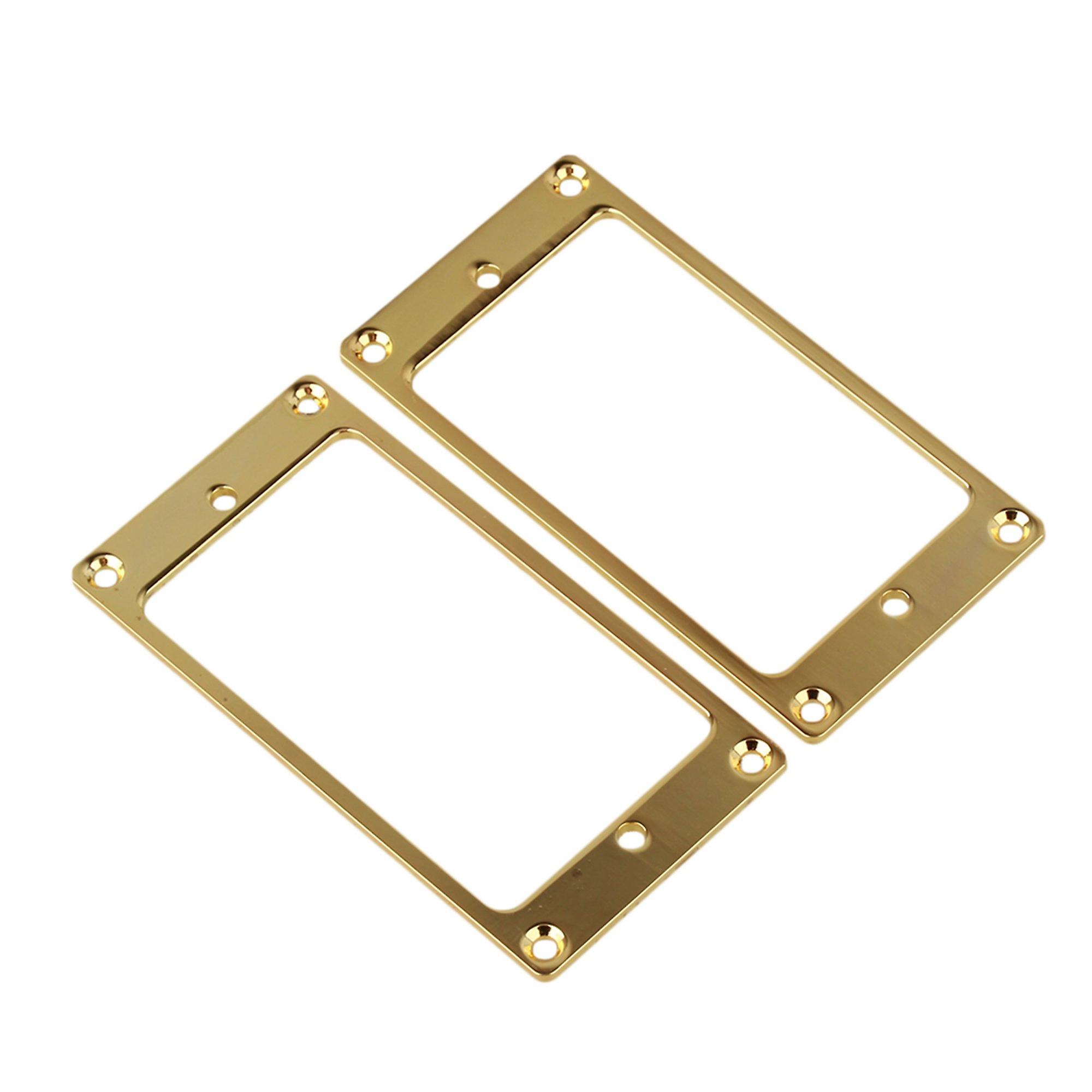 PAIR Flat GOLD FRAME FOR Guitar PICKUP 91.8 x 46 x 3MM