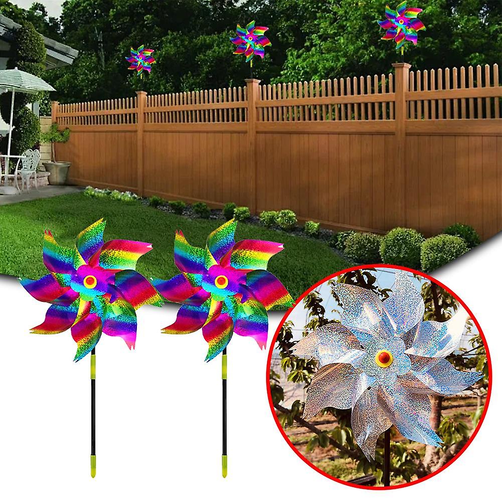 Reflect Lightdrive Bird Windmill Bird Scarers for Gardens Rainbow Windmill De