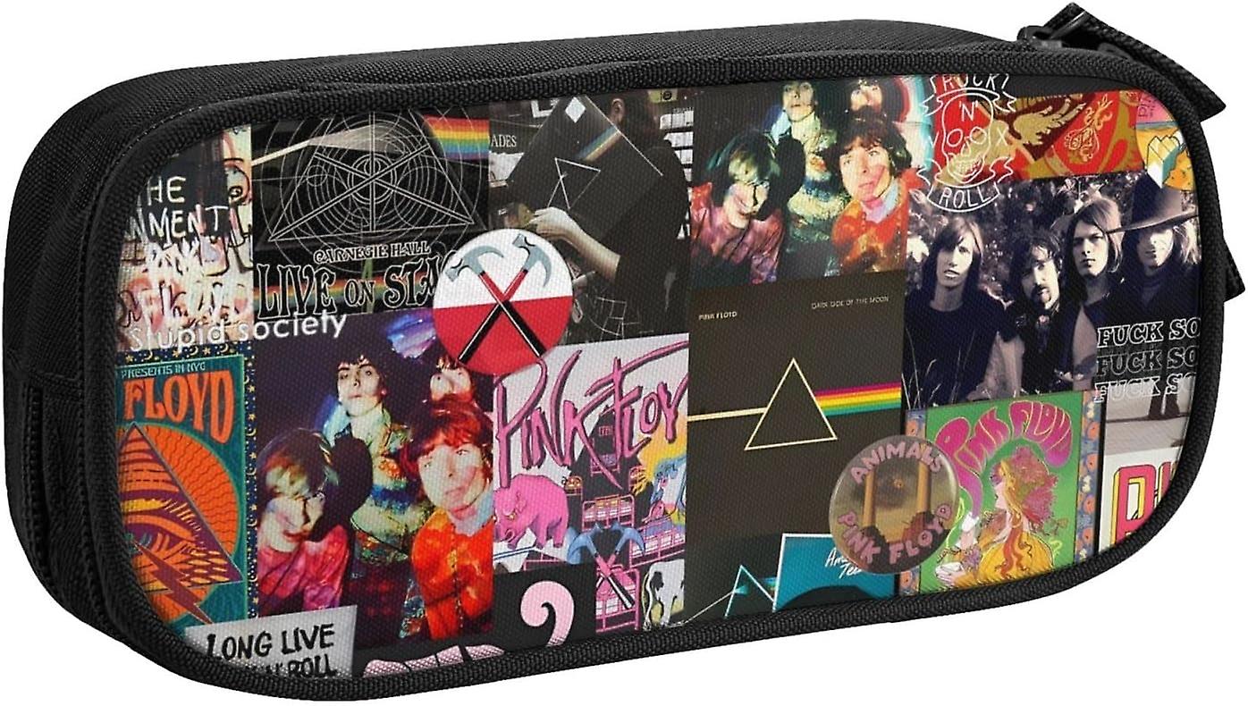 Pink Rainbow Floyd Pencil Case Organizer Large Capacity with Compartments Pen Bag Multifunction Makeup Bag for Women16660