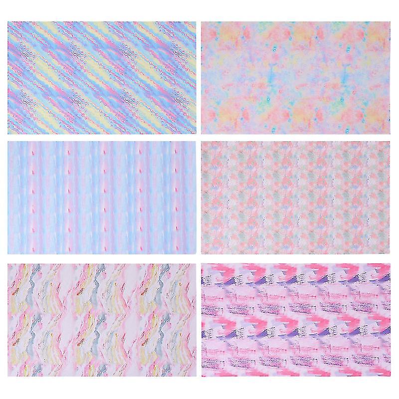 6pcs Synthetic Leather Sheets