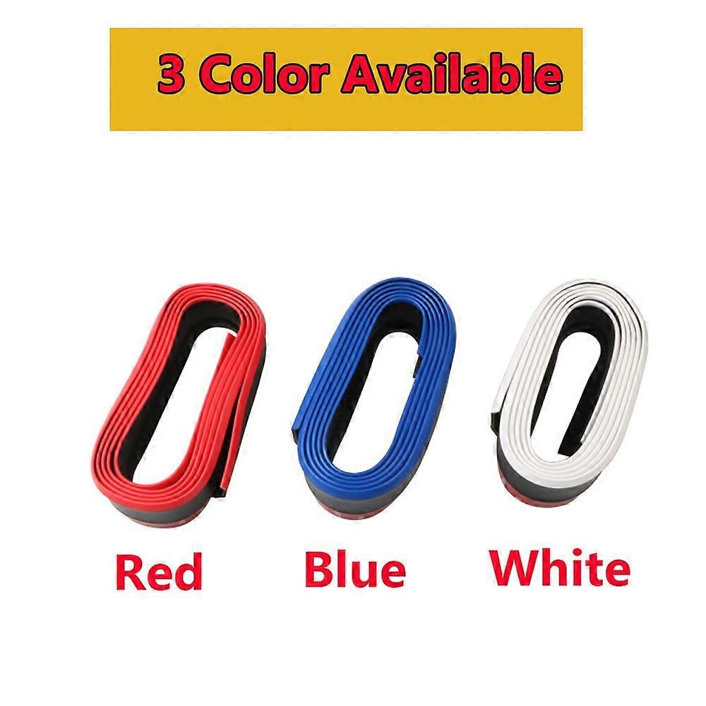 1 Pcs 2.5m*5.2cmDIY Car Modification Front Lip Bumper Strip Universal Auto Spoiler Side Rubber Anti Scratch Protective Strip