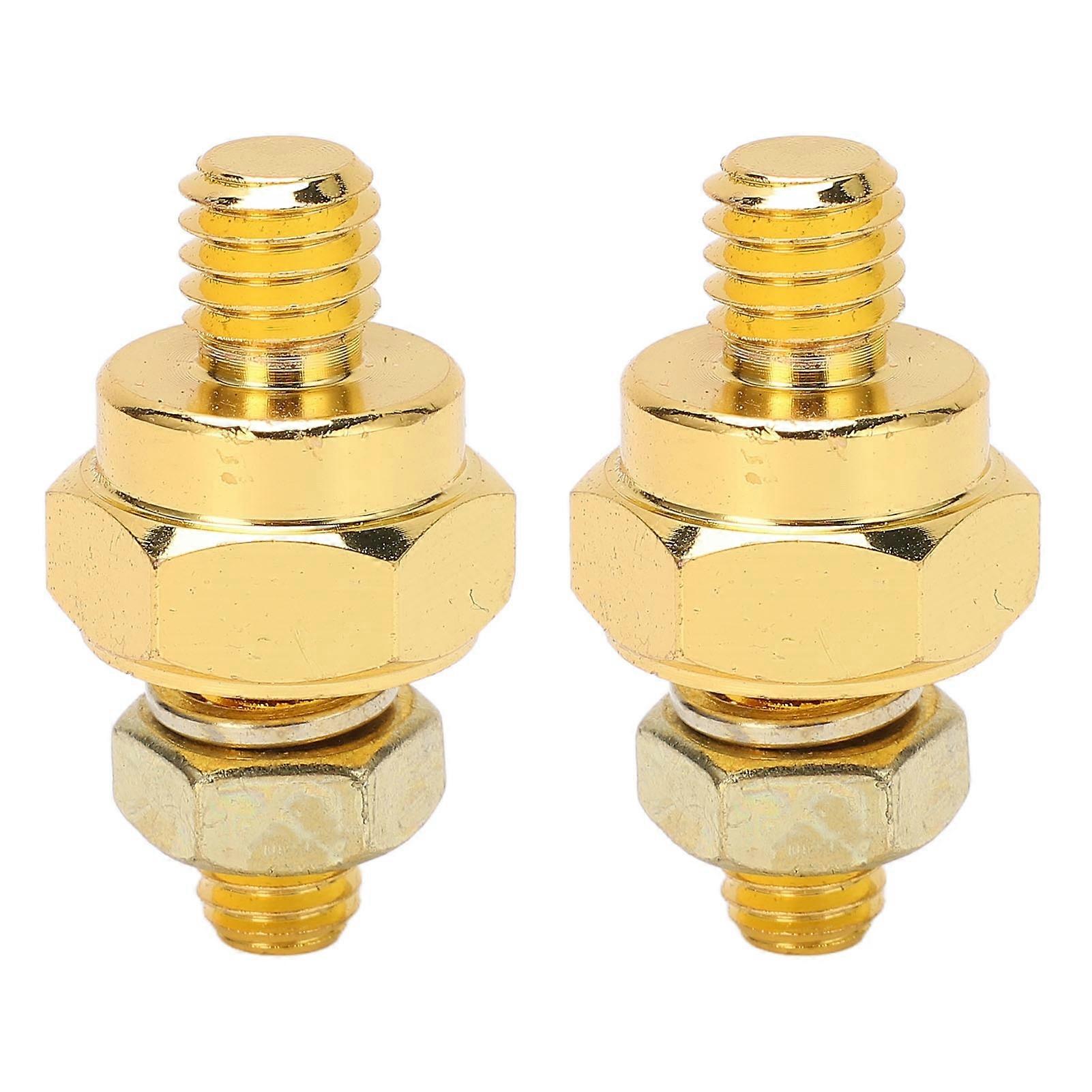 2 Pcs Battery Terminal Adapters Brass Battery Terminal Adapters Side Post Charging System Bolt NO.71094