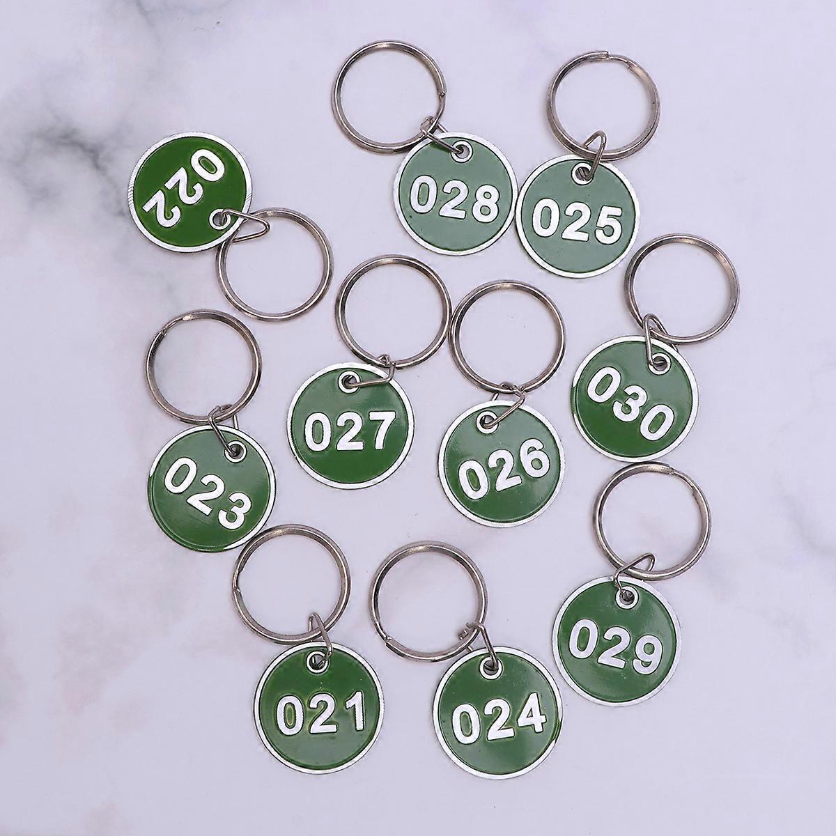 50Pcs Aluminium Alloy Storage Tags Metal Numbers Plates Luggage ID Tags ...