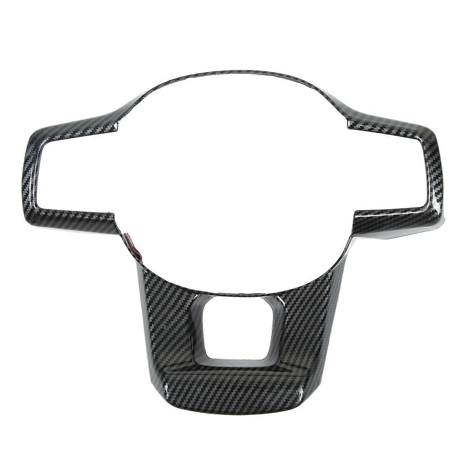 Steering Wheel Trim Carbon Fiber Pattern Smooth Surface Rust Proof Replacement Compatible Kia Carnival KA4 2021+_Dec