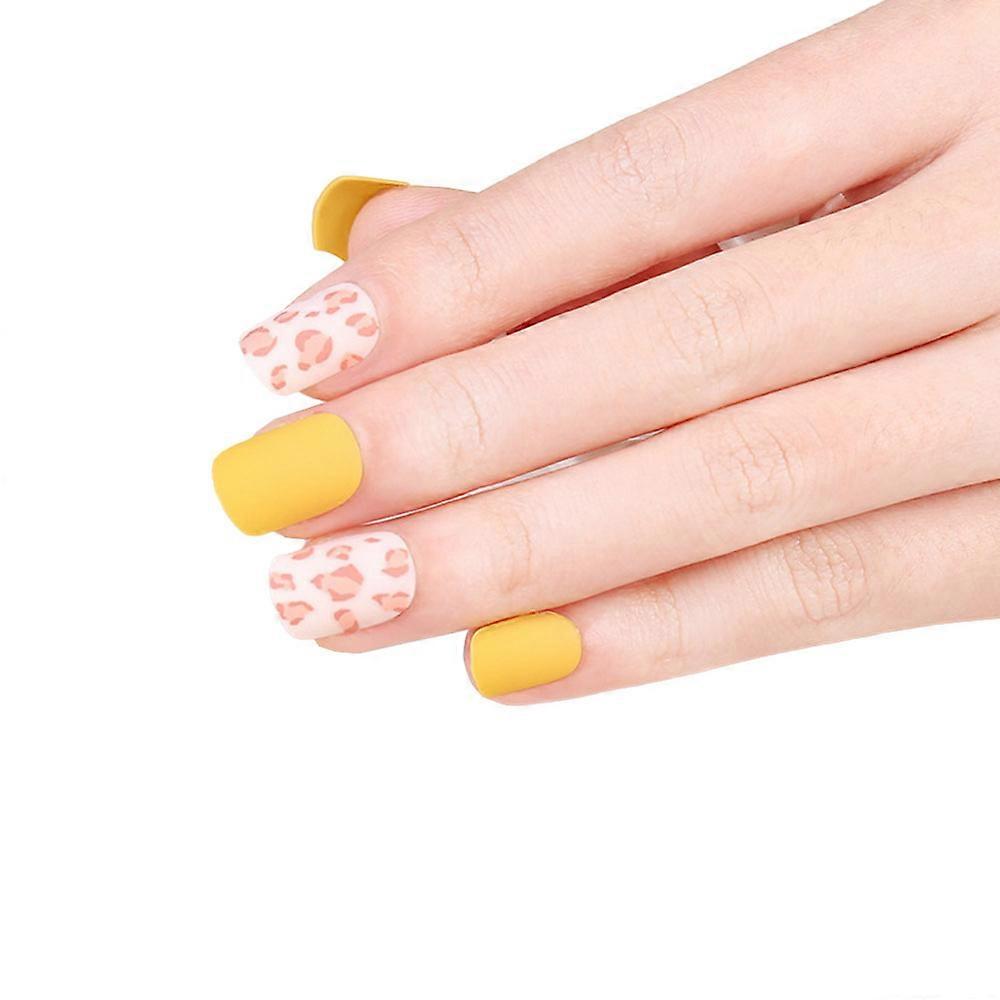 Weerblj24g Fait à la main court faux ongles colle gelée armure douce portant un ongle de haute quali