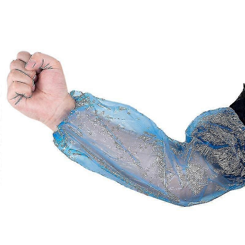 100 st. engångsplastärmar för armskydd, täcker överärmar, rengörande skydd