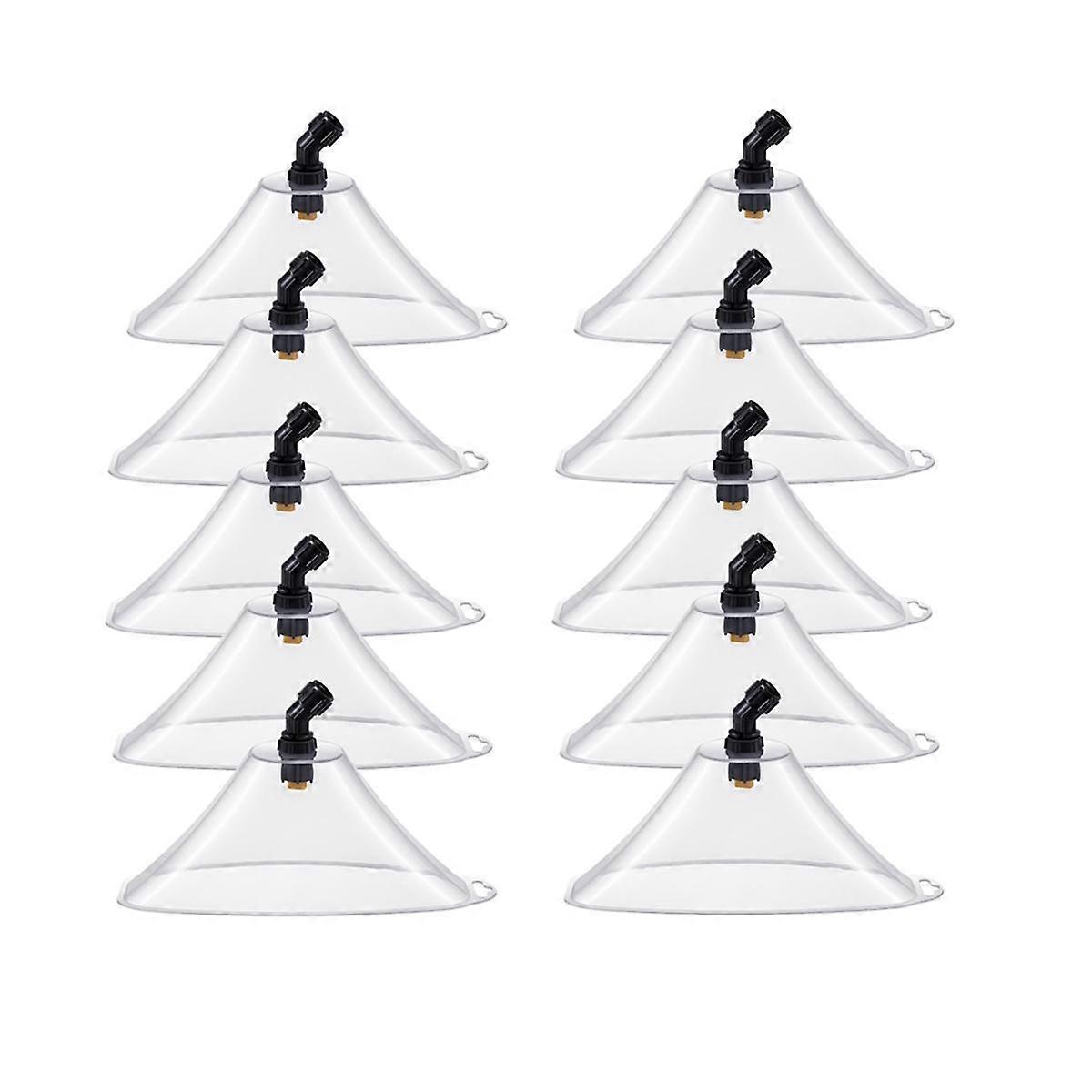 10 Pcs Drift Guard with Flat Sprayer Nozzle Shield for Most Sprayer From Drifting, Suitable for Far