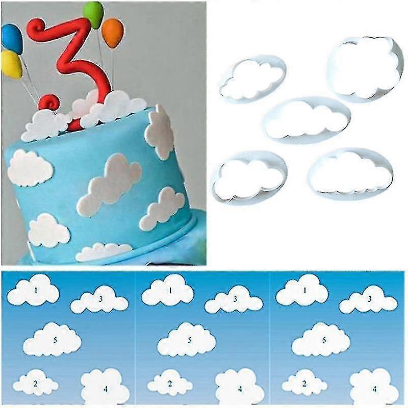 cookie cutter shape custom fondant biscuit printed cloud 10pcs/2set