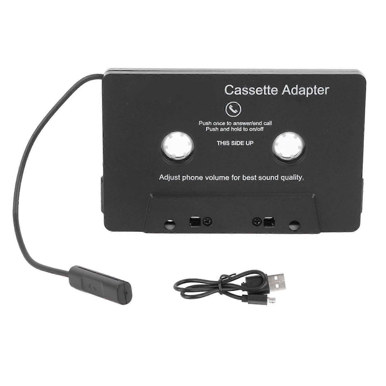 Audio Bluetooth Cassette Receiver Black Tape Player Car Audio Bluetooth 5.0 Cassette Aux Adapter for Car YEMAA