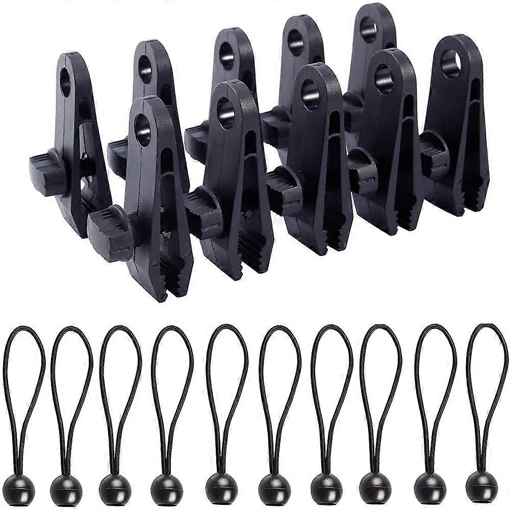10-Pack Heavy Duty Reusable Tarp Clips - Secure Canopy Tents, Awnings - Versatile and Durable
