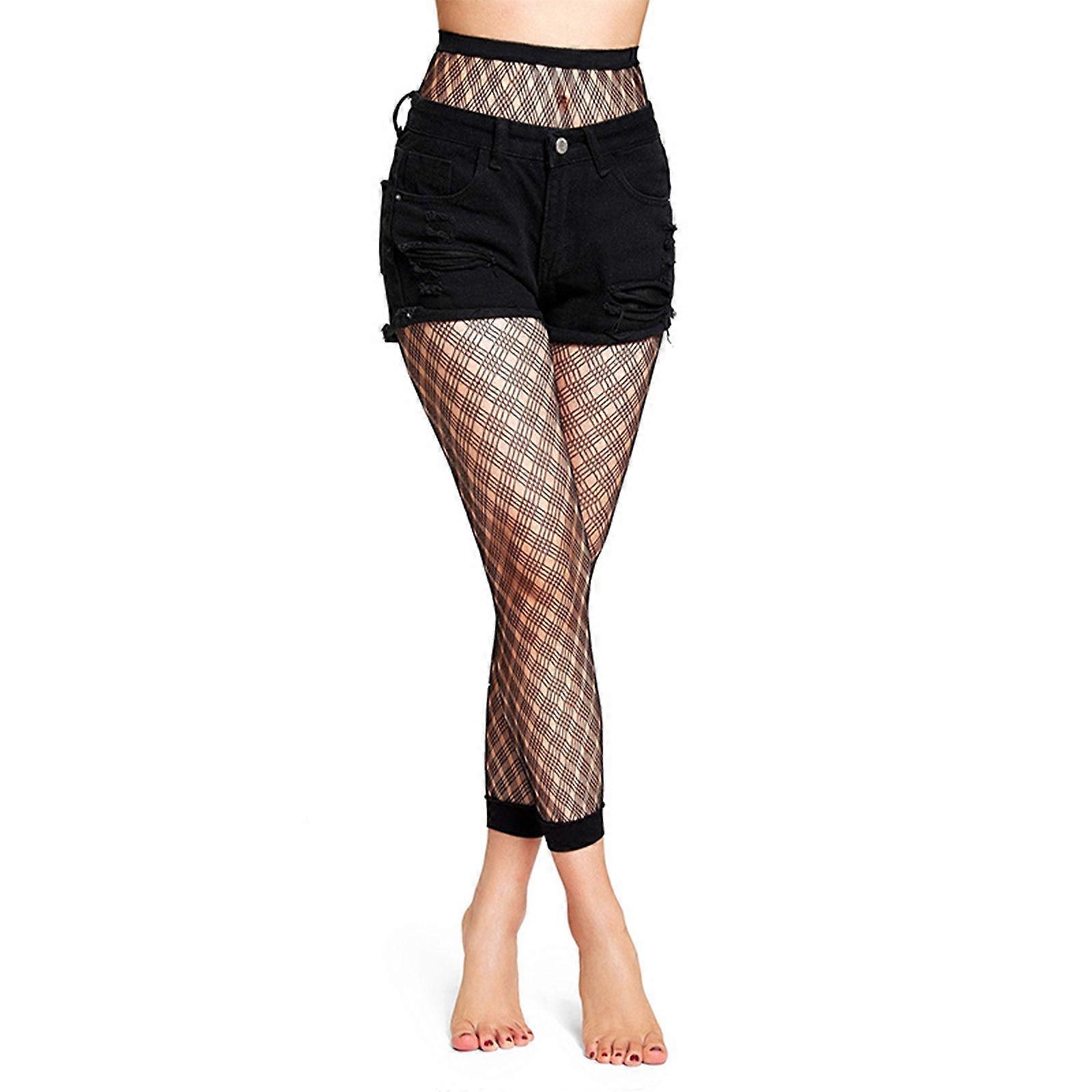  أجوف خارج جوارب طويلة مثير أسود المرأة أزياء الجوارب شبكة صيد السمك جوارب نادي حزب الجوارب أنثى الملابس الداخلية الفتيات الفخذ شبكة جورب