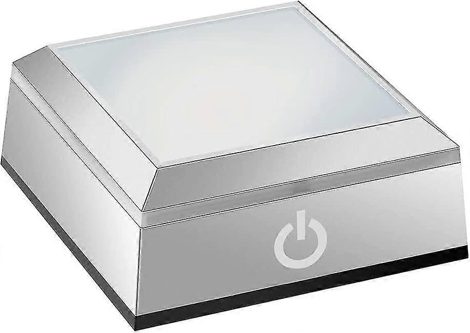 2025,led Light Base For Crystal 3d Glass Art Colorful Lighted Square Stand Display Plate Flat