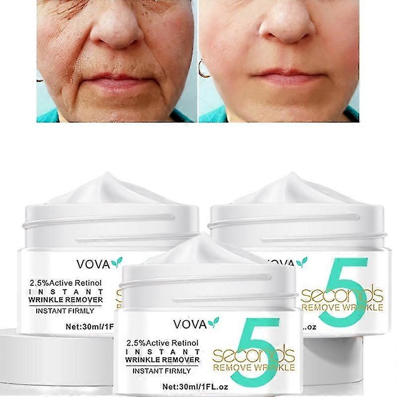 5 Seconds Wrinkle Remove Instant Face Cream Skin Tightening Anti-aging Serum 3pcs
