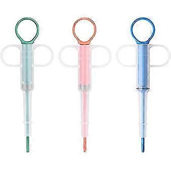 Pet pill pille dispenser, medisiner feeder pet pille dispensering verktøy myk tips pille sprøyte (3 stk)