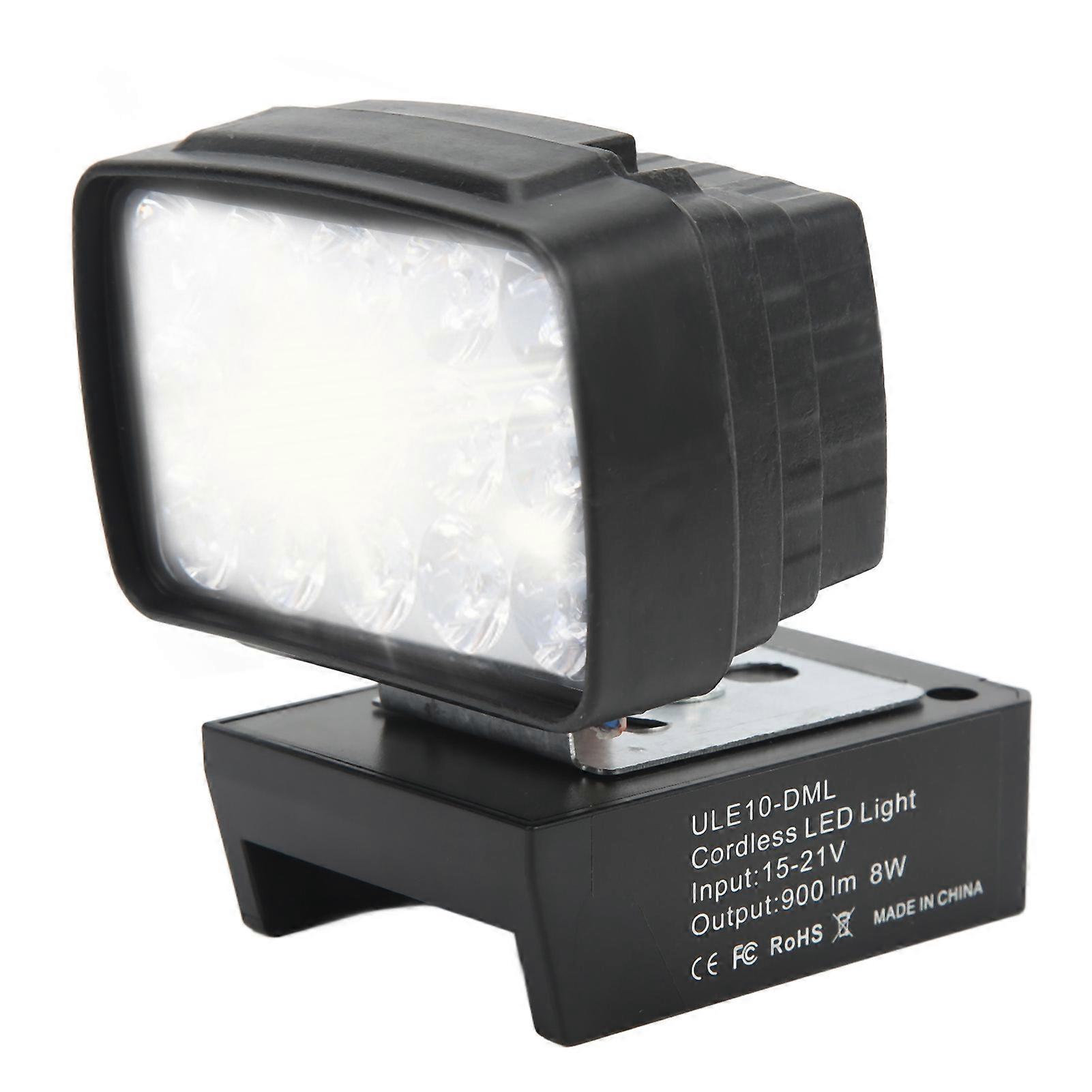 8W 900LM Cordless SMD LED Work Light Lithium Battery Lighting Lamp with IO Switch