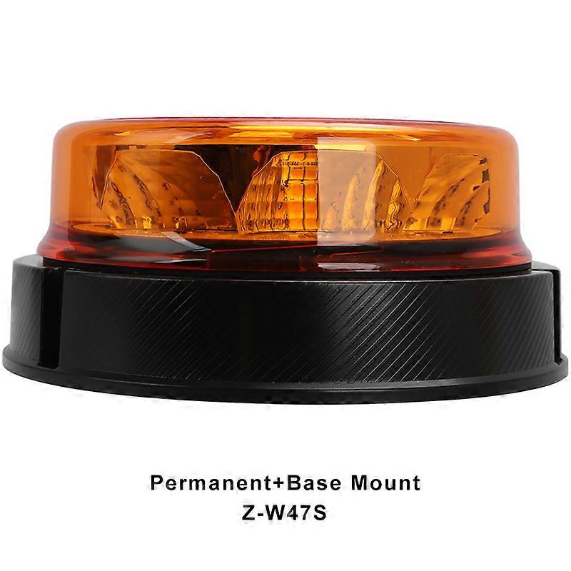 LED Rotating Flash Beacon Magnetic Trailer Emergency Strobe Safety Warning Lights Vehicles Yellow Traffice Indication Light Lamp