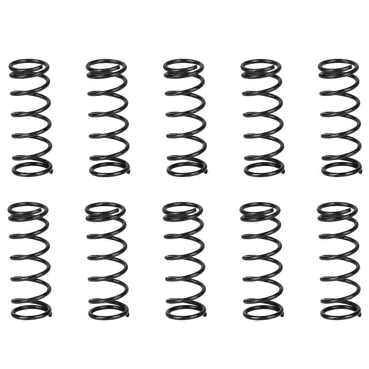 17pcs Bass Electric Guitar Spring Tension Spring Pickup Adjust Height Straight Bridge Pull String String Code Saddle Spring (Black)