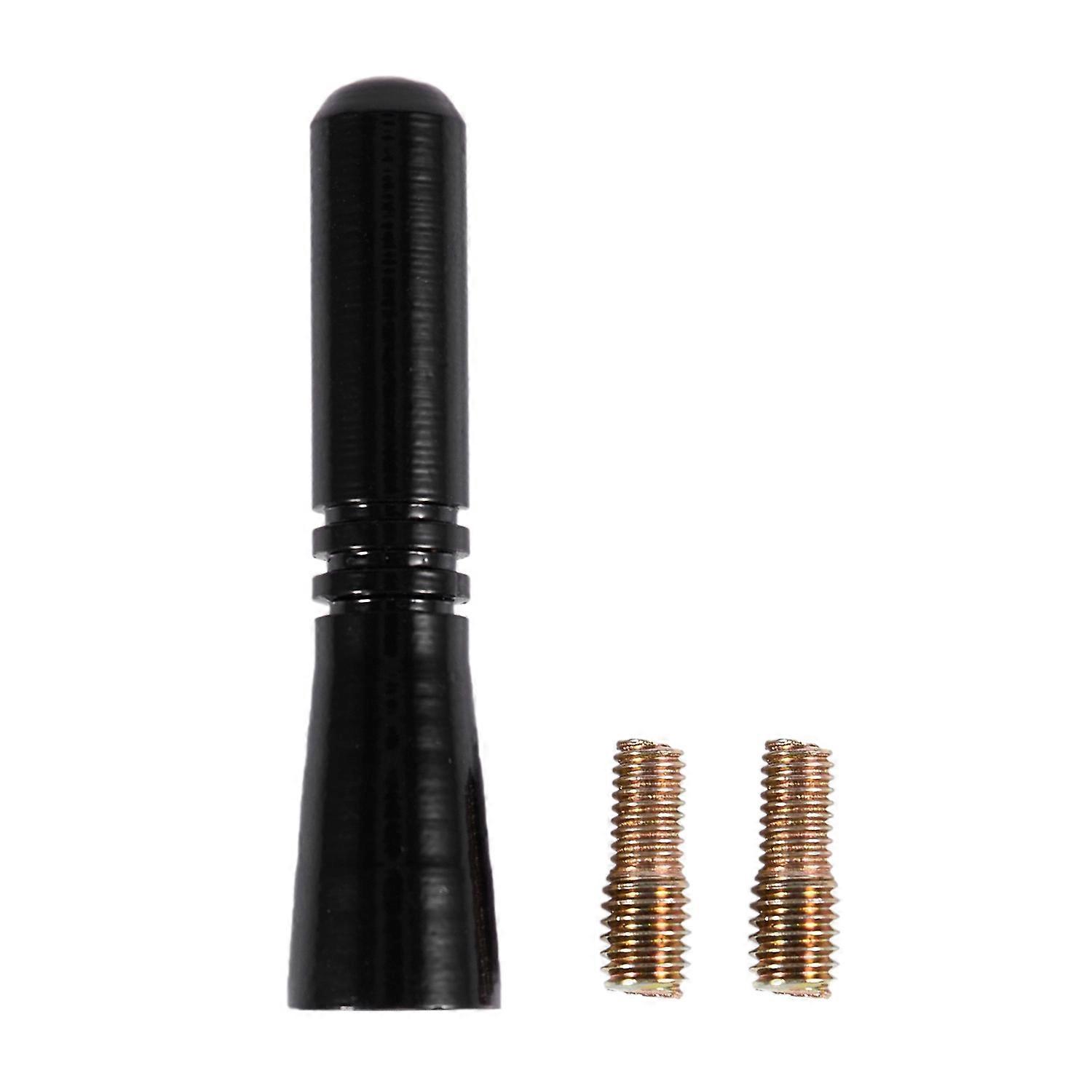 Universal Top Roof Short Whip Screw Antenna Extension for Car Radio (Black)