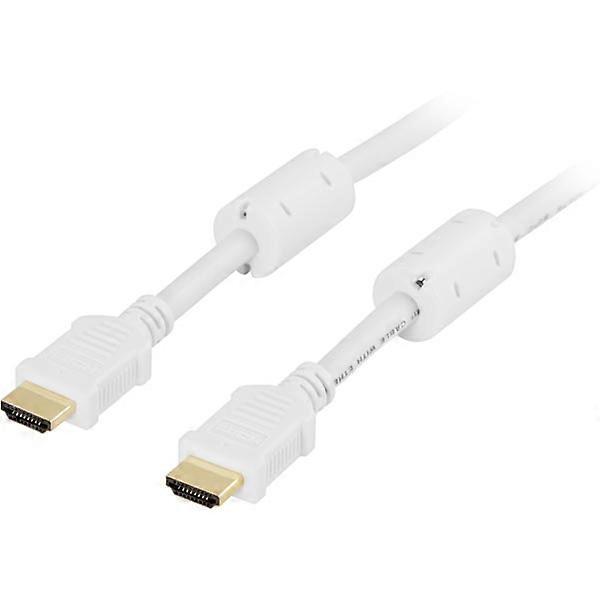 Cable HDMI DELTACO, 1 m, blanco