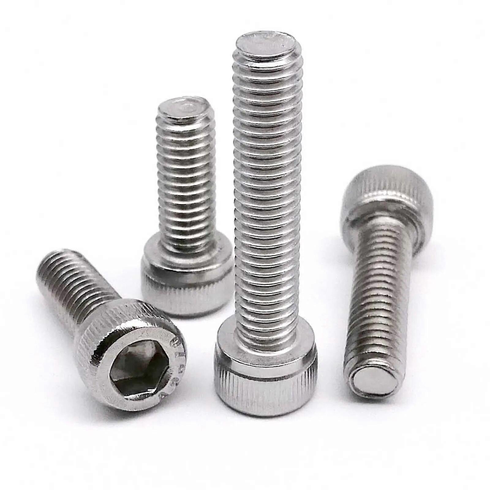 5/10/50pcs DIN912 M14 M16 M2 M25 M3 M4 M5 M6 M8 A2-70 304 Stainless Steel Allen Hexagon Hex Socket Cap Head Screw Bolt