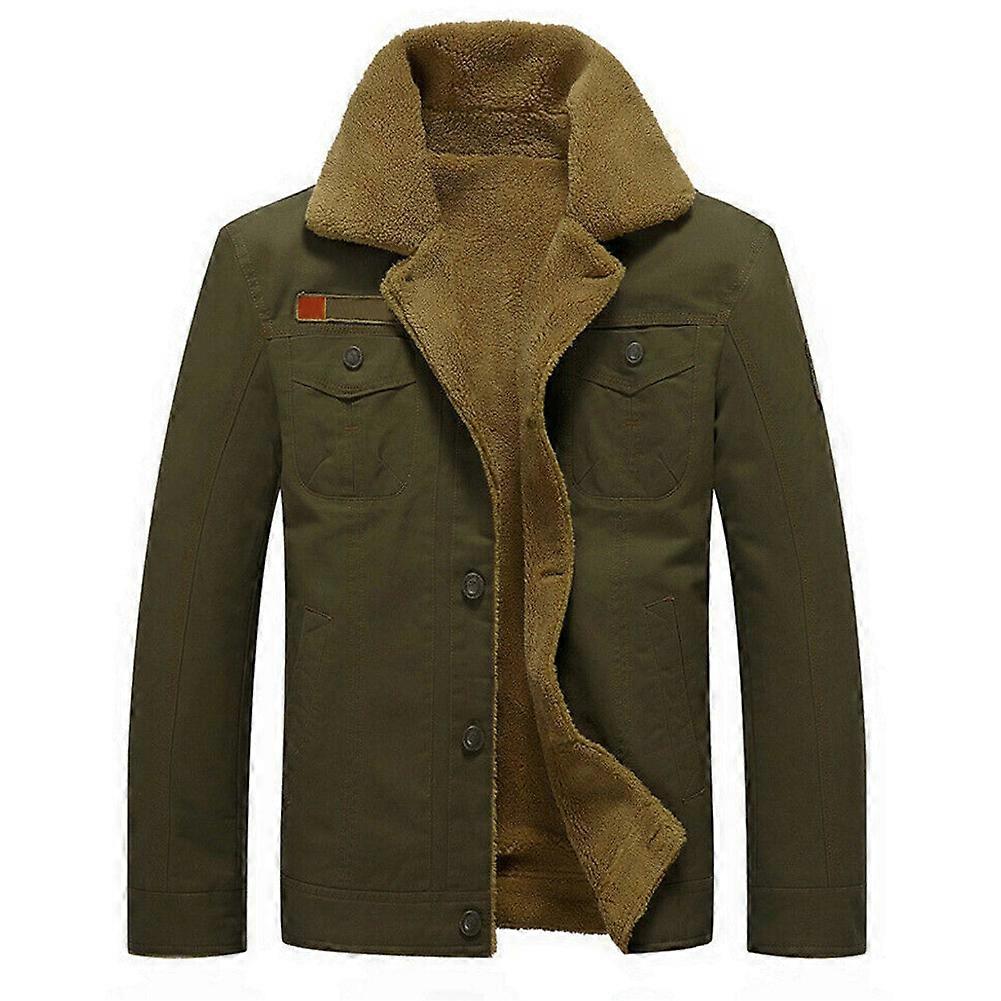 Men Jackets Coats Thicken Long Sleeve Casual Warm Breathable for Autumn Winter