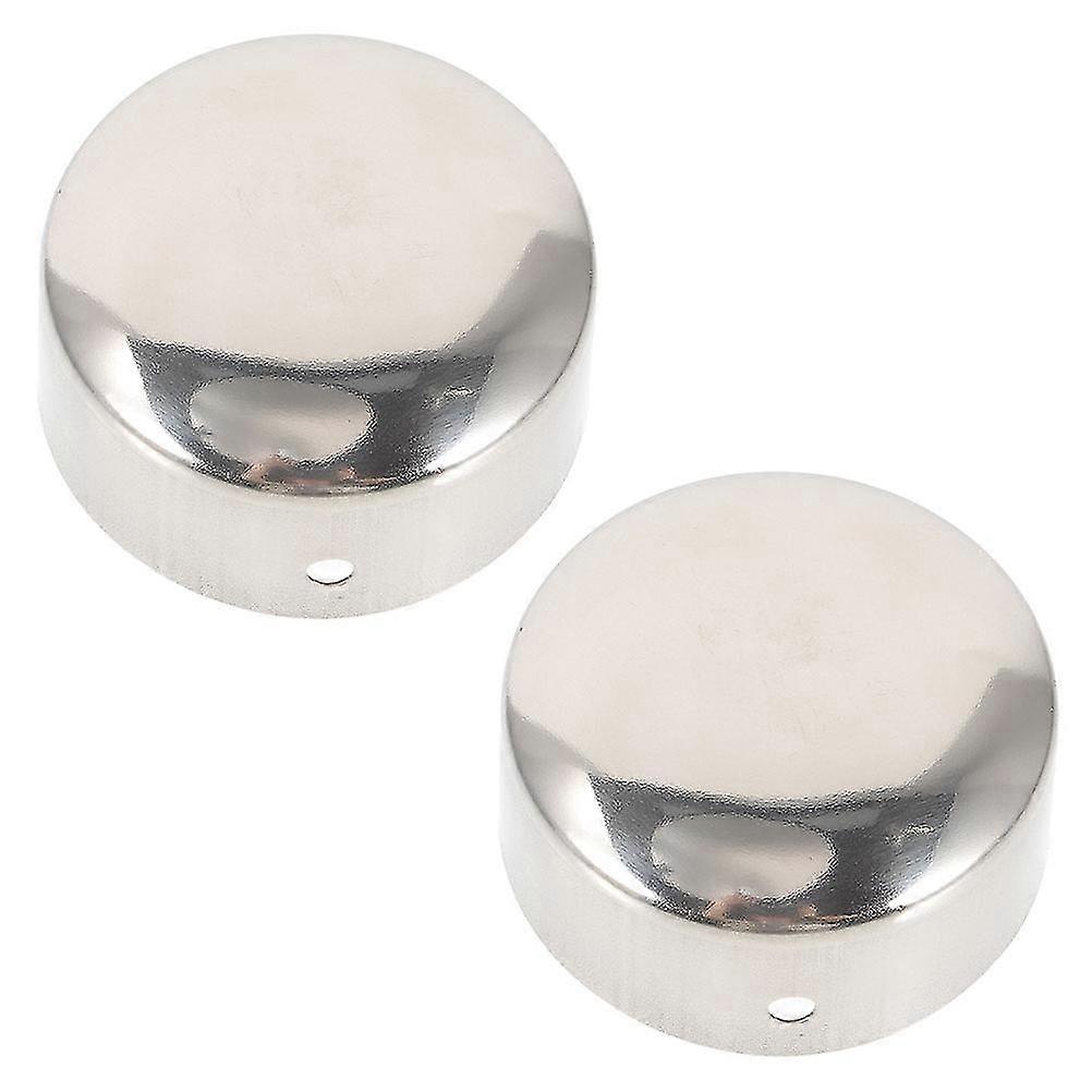2pcs Round Handrail End Plug Caps Hole Plugs Handrail End Caps for Wood Rail-Good quality