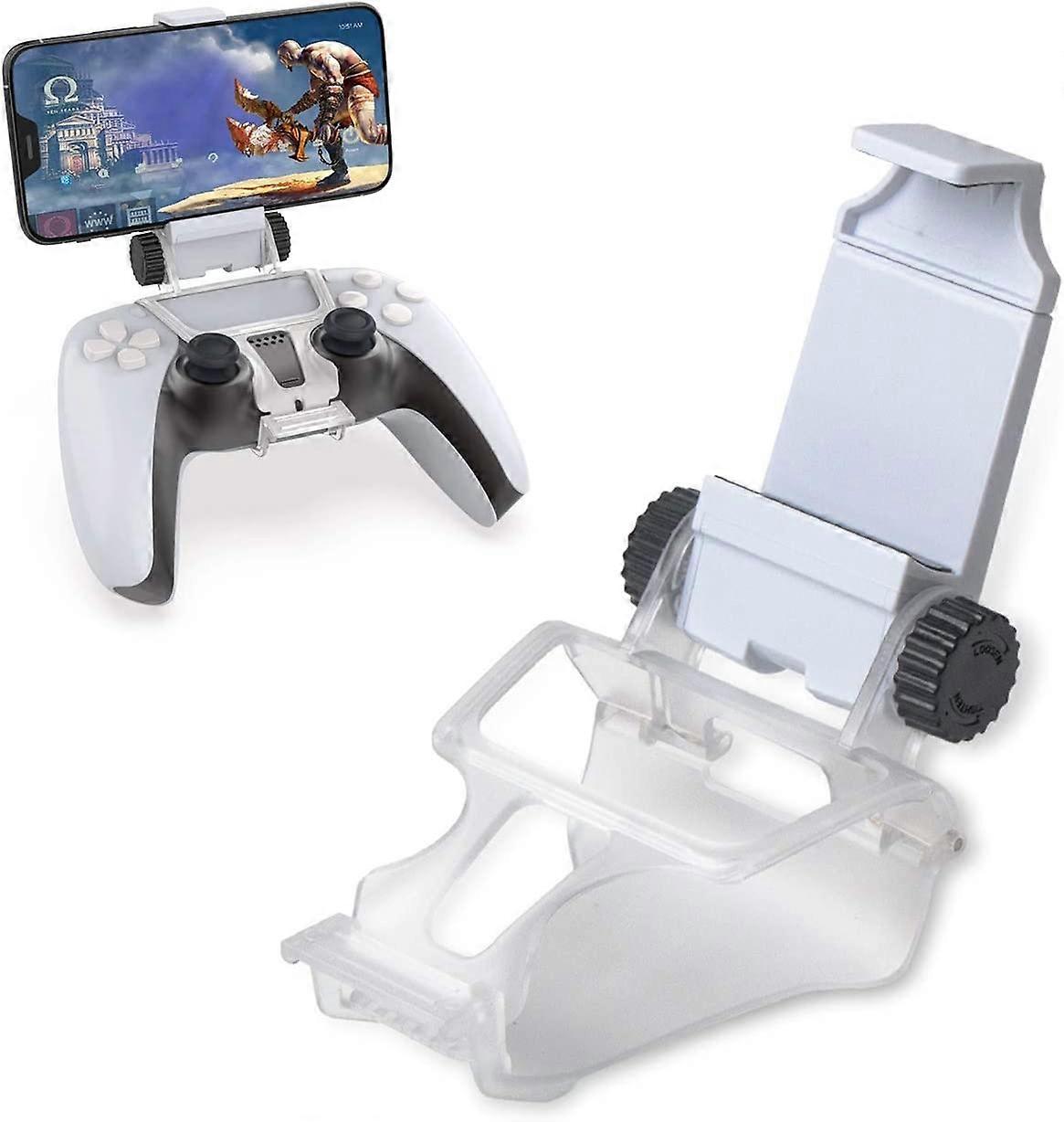 ZK-Adjustable Clip Stand for PS5 Controller, Handheld Free Controller with Adjustable Stand, for Playstation 5 Controller, 180 Game Stand